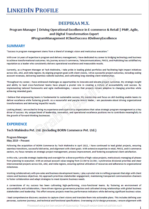 sample resumes Grab Resume